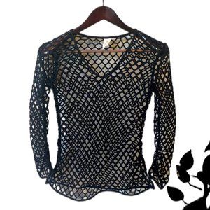 Luli Fama Fishnet Long Sleeve